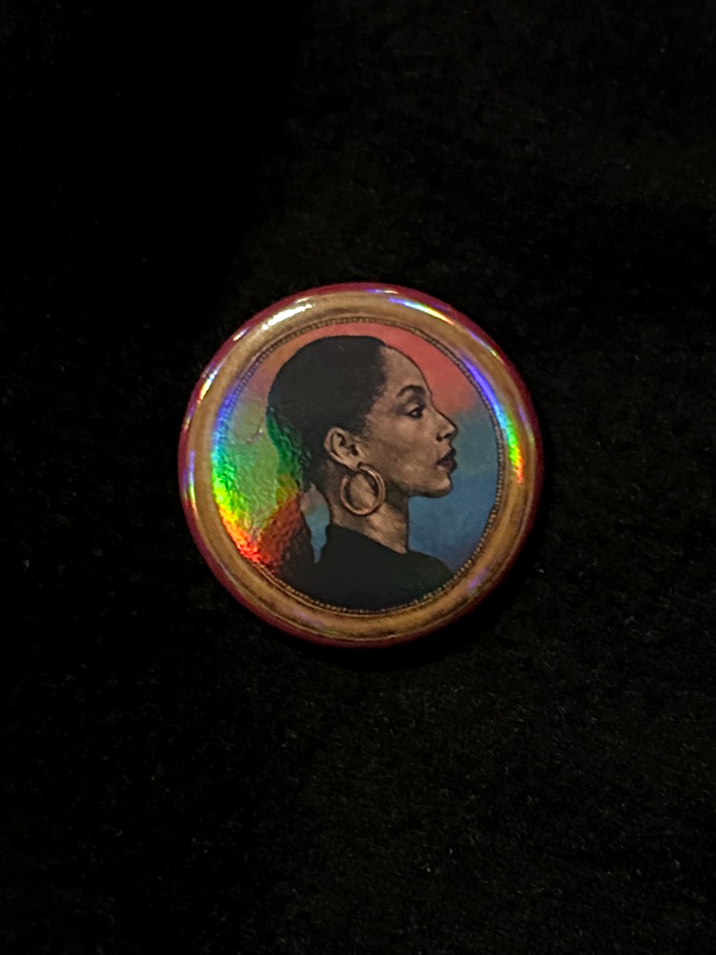 Iridescent Sade Button