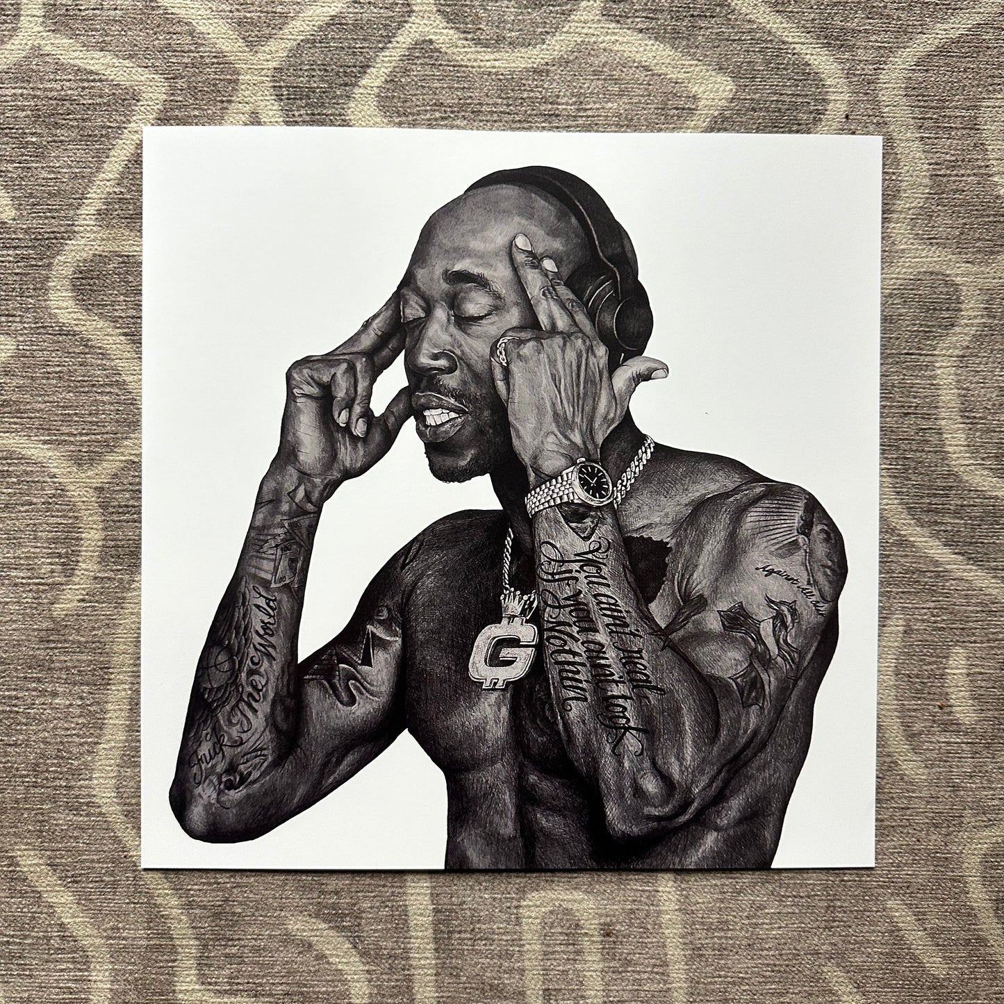 Freddie Gibbs 12x12 Print
