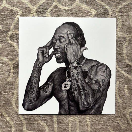 Freddie Gibbs 12x12 Print